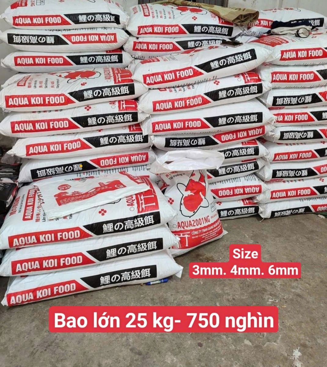 Cám Aqua Koi 25Kg
